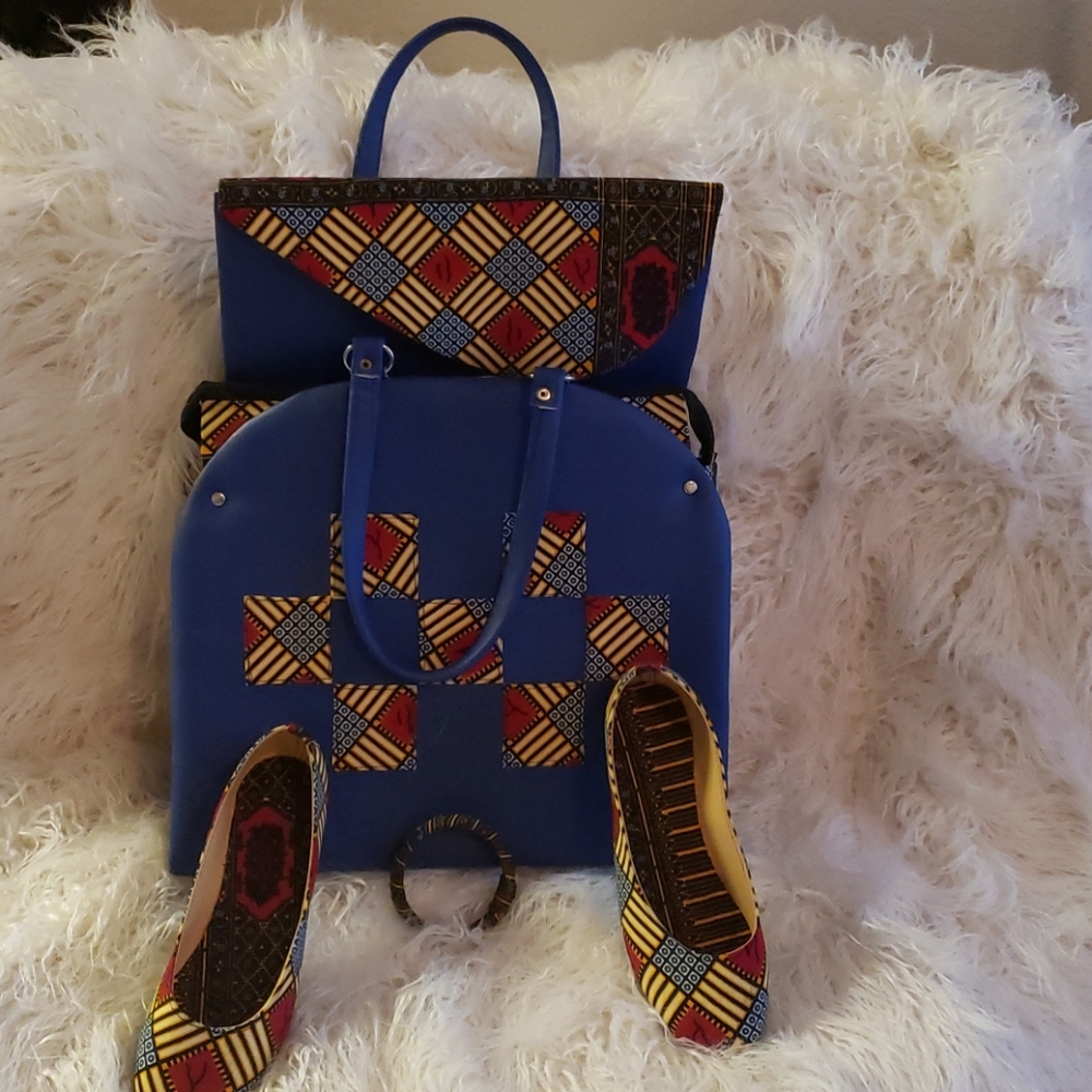 Matched purse and handbags